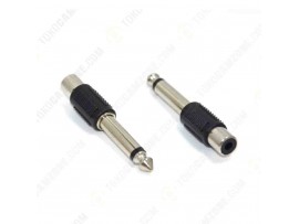 Akai Plastic Converter Female RCA to Jack Male Mono 6.5mm